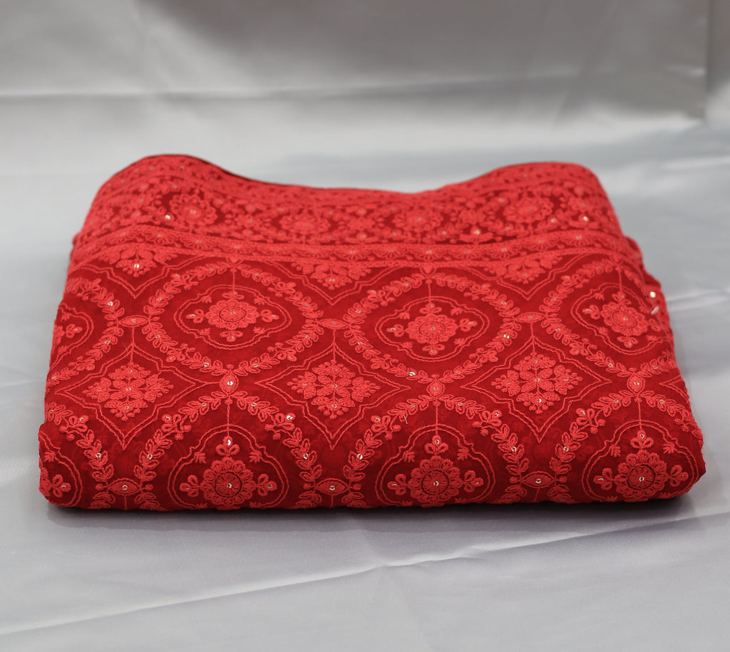 Georgette Chikankari Saree