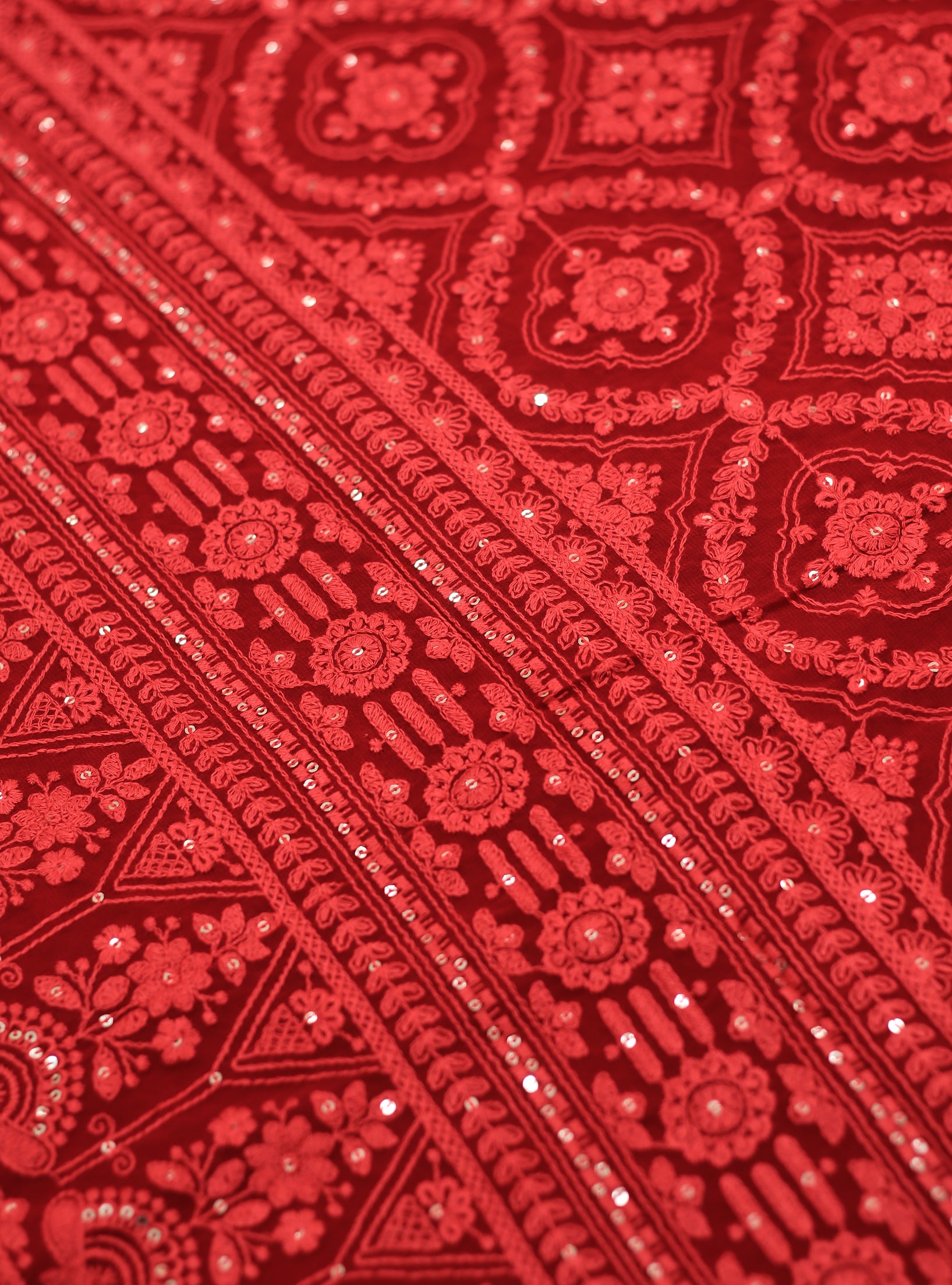 Georgette Chikankari Saree